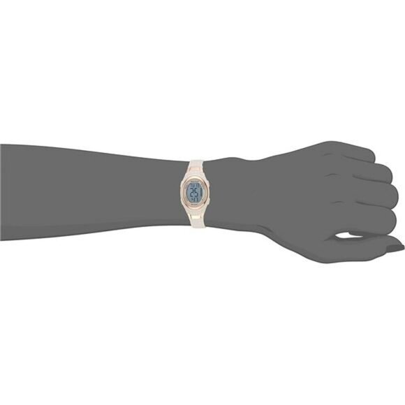 Womens Digital Chronograph Watch Pink Resin Strap Waterproof Alarm Timer - Picture 4 of 7